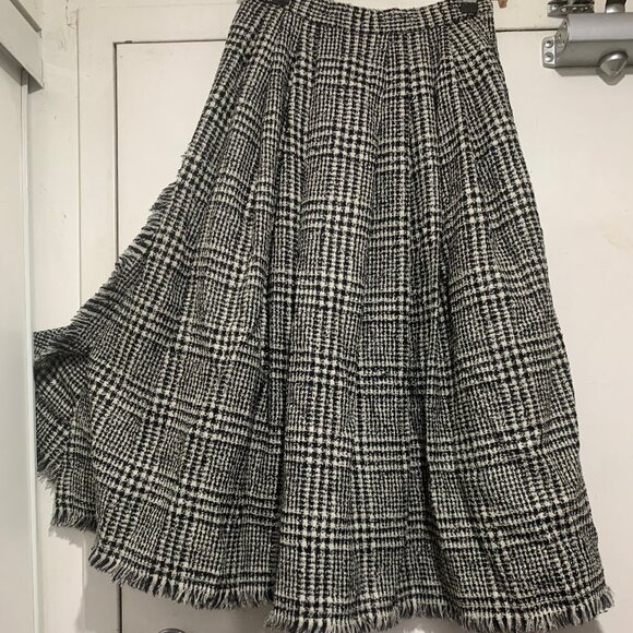 VINTAGE HIGHLAND QUEEN WOOL PLAID PLEATED SKIRT SIZE 26 - Picture 10 of 12